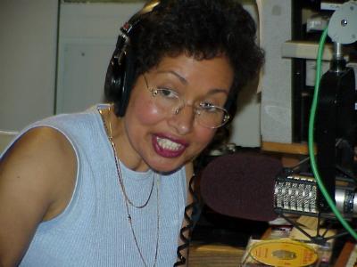These photographs of diskjockey Nancy Rodriguez and Los Jovenes del Barrio were taken at WBAI radio station in New York City on Sunday May 21, 2000. - 12296